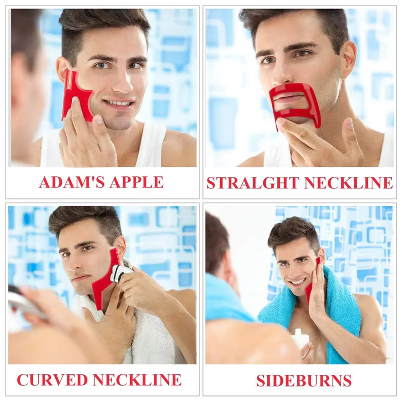 2/4Pcs Men's Beard Combs Hair  - đánh giá và giá Beard Trimmer
