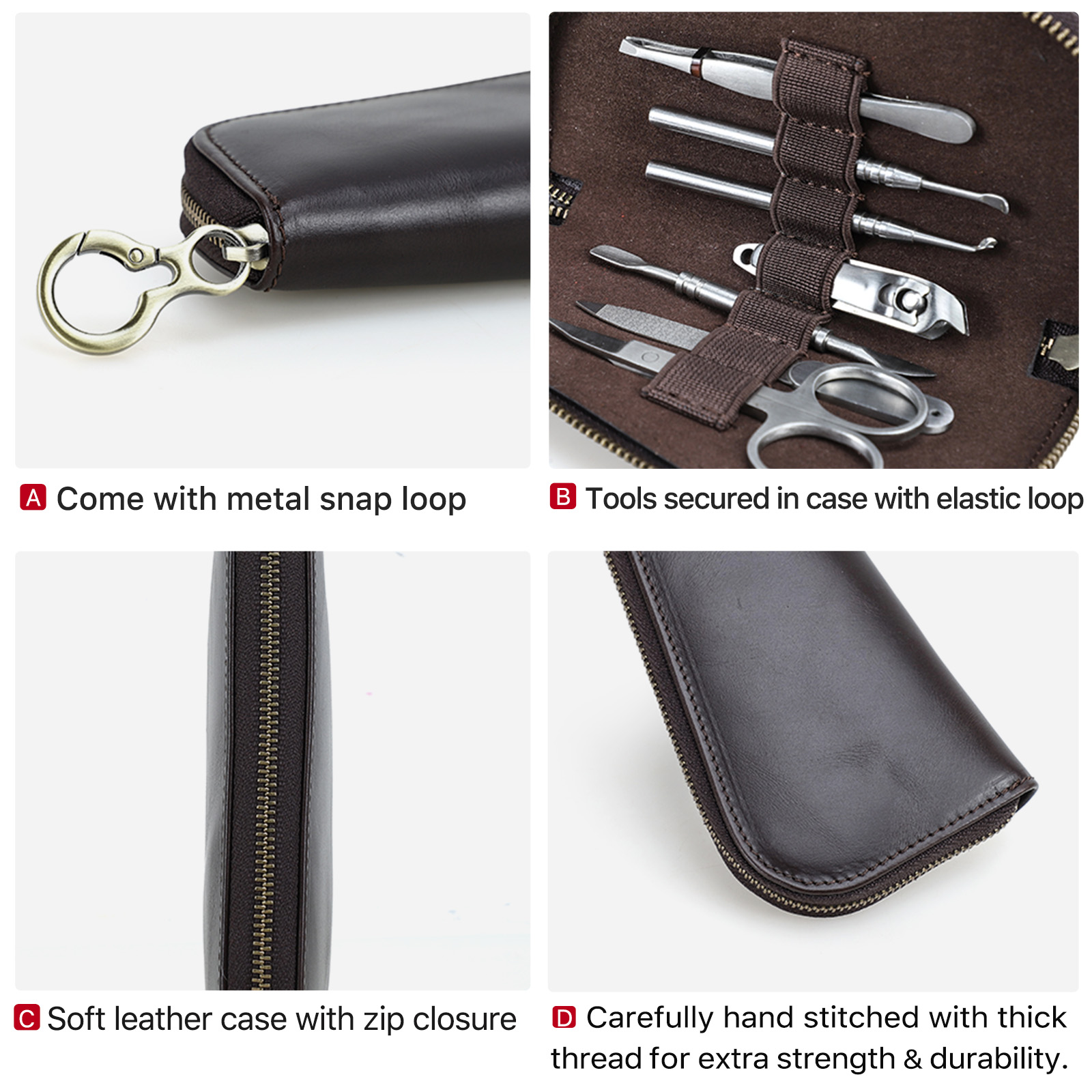 Genuine Leather Travel Case fo - đánh giá và giá Grooming Scissors