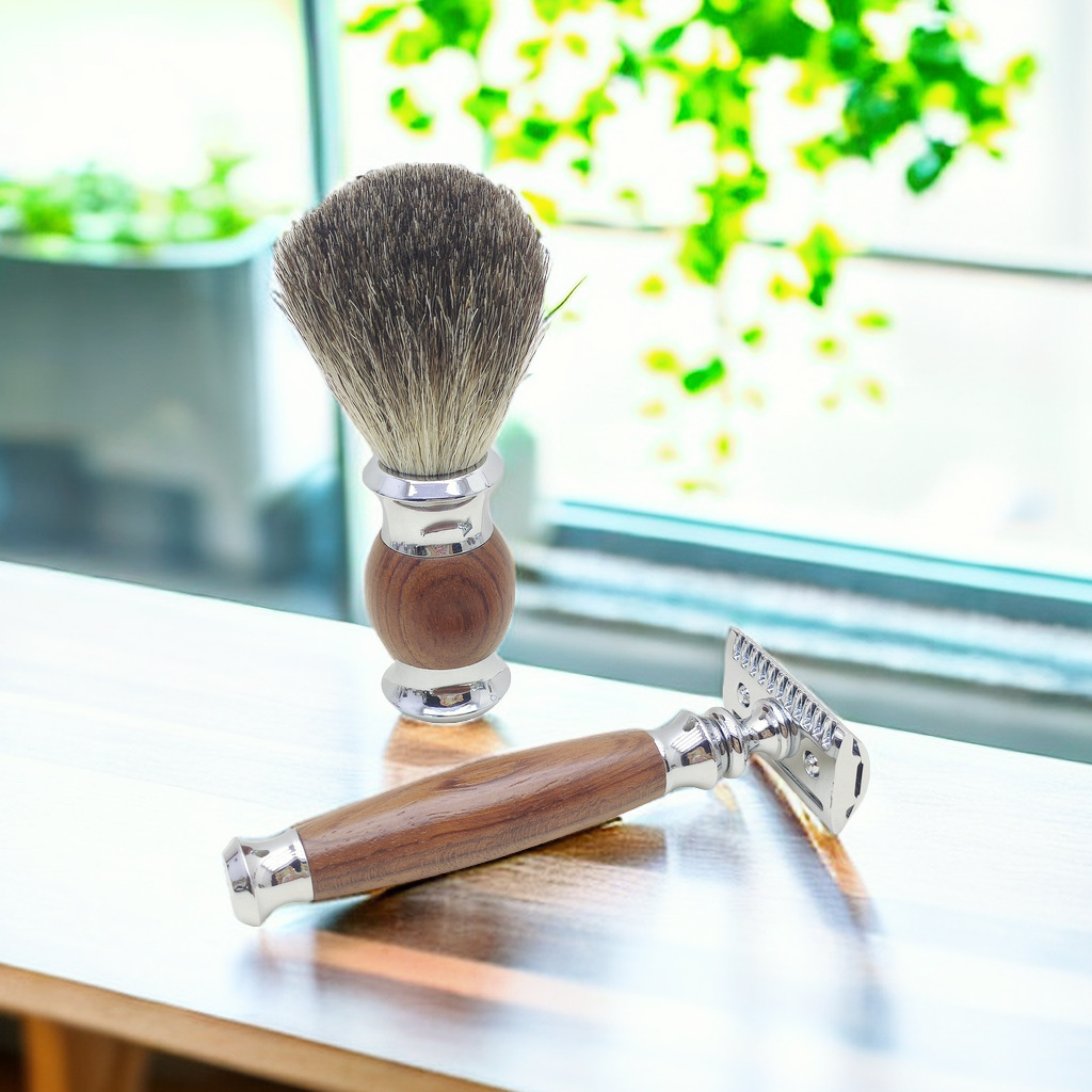 Safflower Rosewood Handle Razo - đánh giá và giá Beard Trimmer