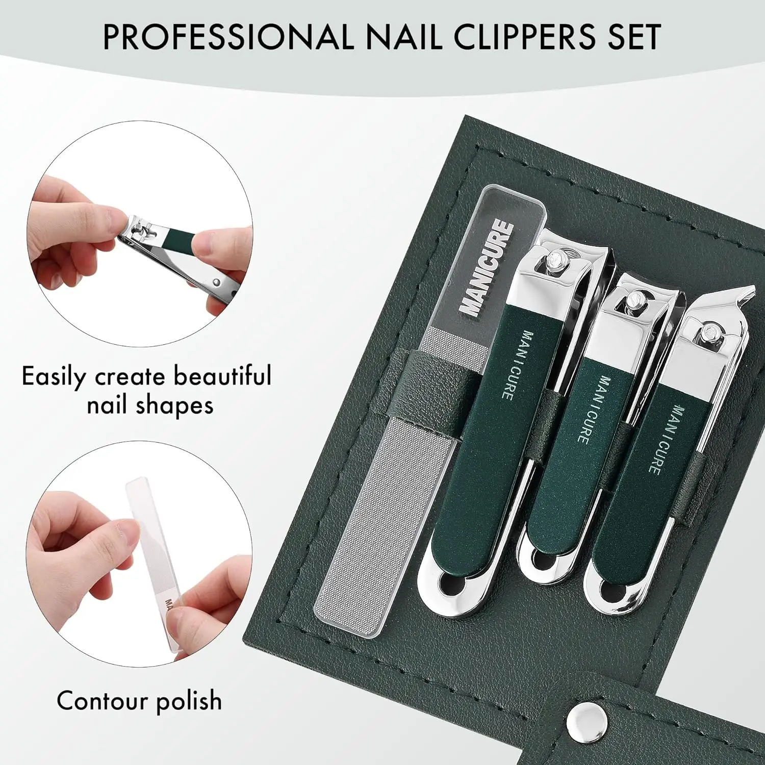4 Pcs Men/Women Manicure Trave - đánh giá và giá Mens Grooming Travel Kit