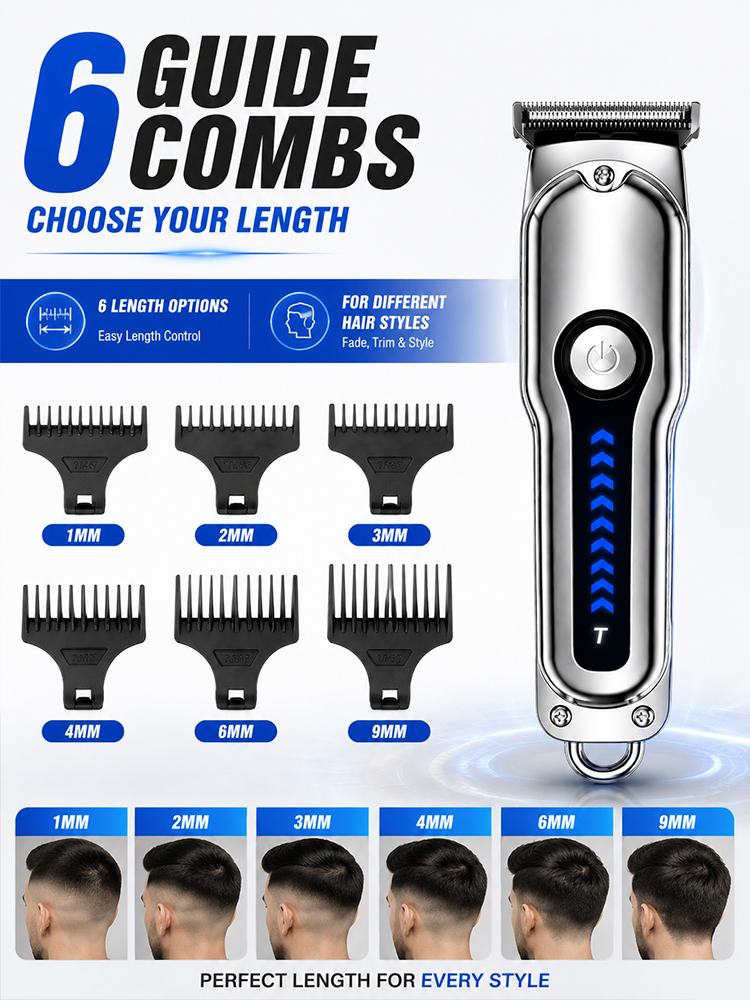 Men Hair Clipper T-Blade Cordl - đánh giá và giá Beard Trimmer