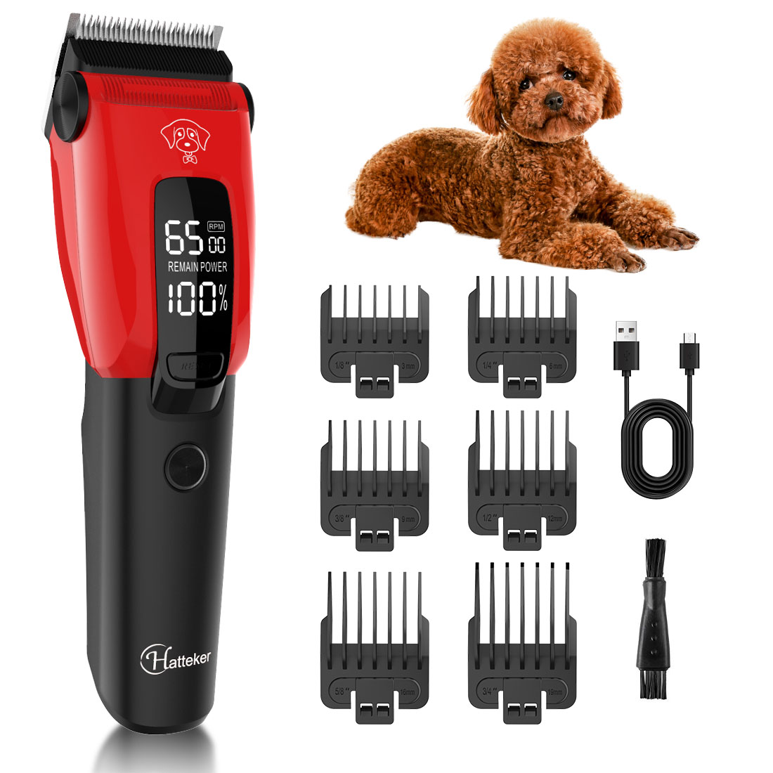 Hatteker Electric Pet Hair Cli - đánh giá và giá Grooming Kit