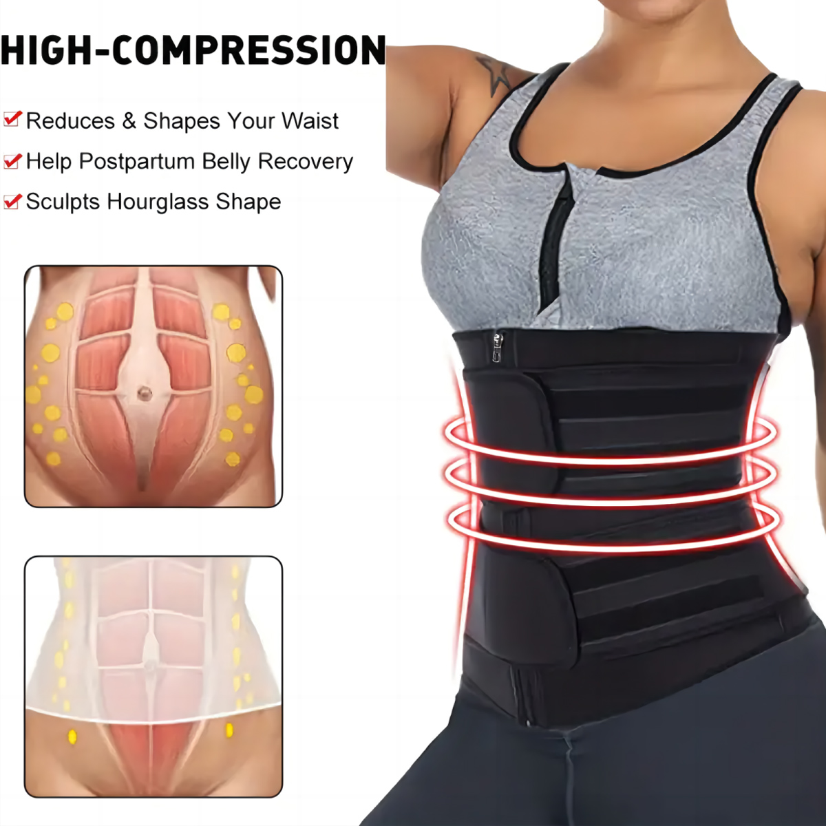 Women Waist Trainer Belt Doubl - đánh giá và giá Body Trimmer