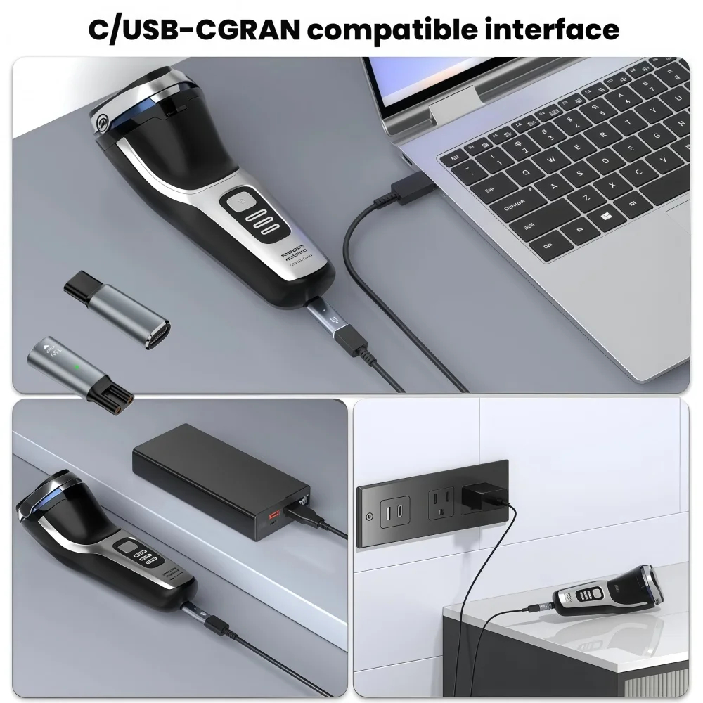 15V Type-C Shaver Adapter, Cha - đánh giá và giá Beard Trimmer