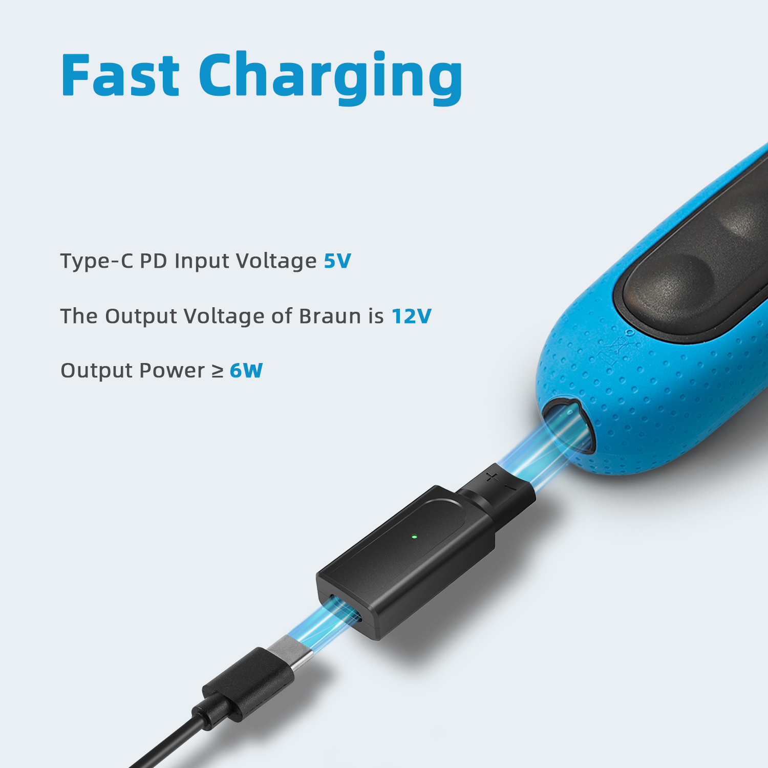 12V Type-C Shaver Adapter Char - đánh giá và giá Beard Trimmer