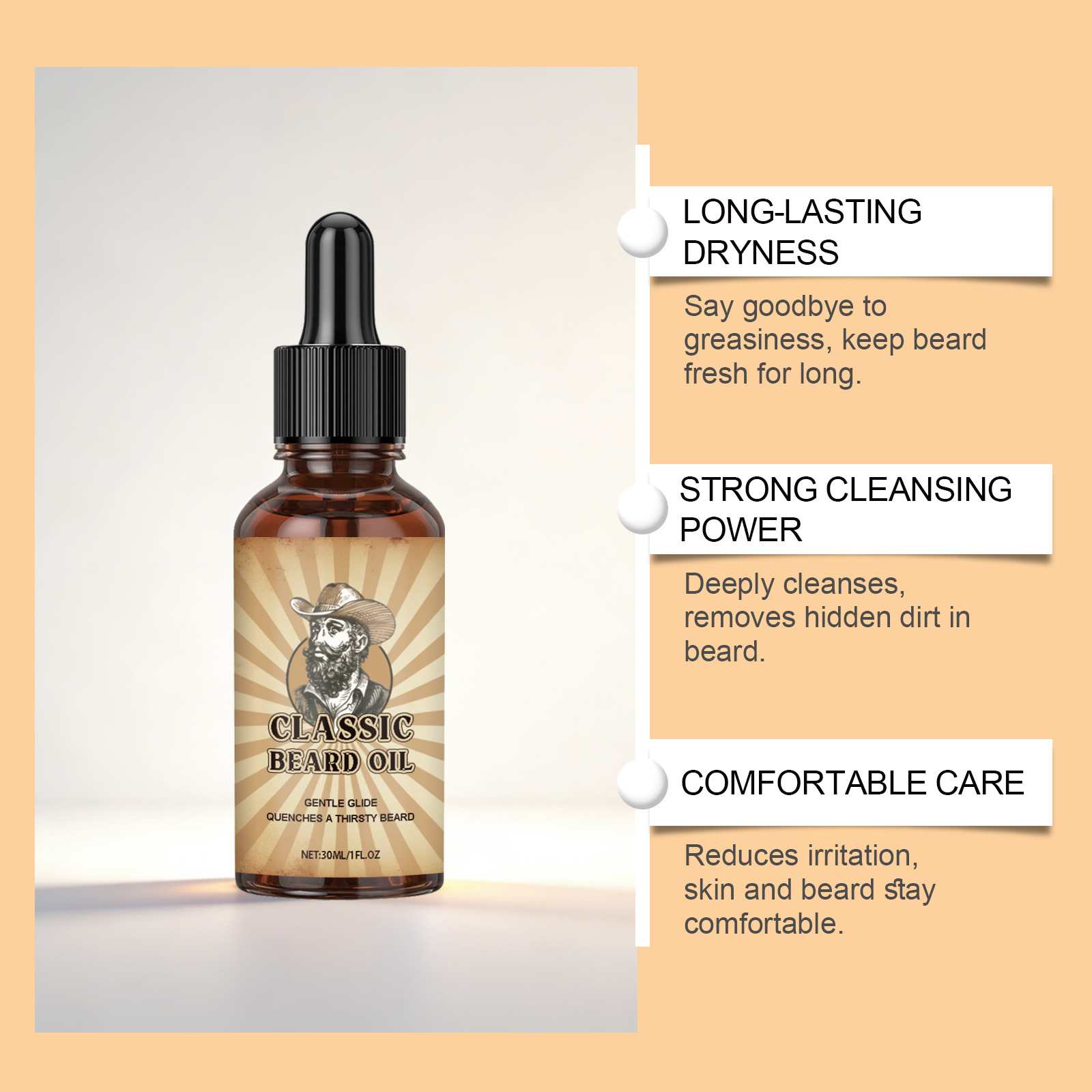 Beard Growth Care Essential Oi - đánh giá và giá Beard Oil